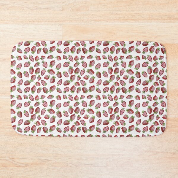 Item preview, Strawberry Repeat Pattern designed and sold by GingaNinjaDraws.
