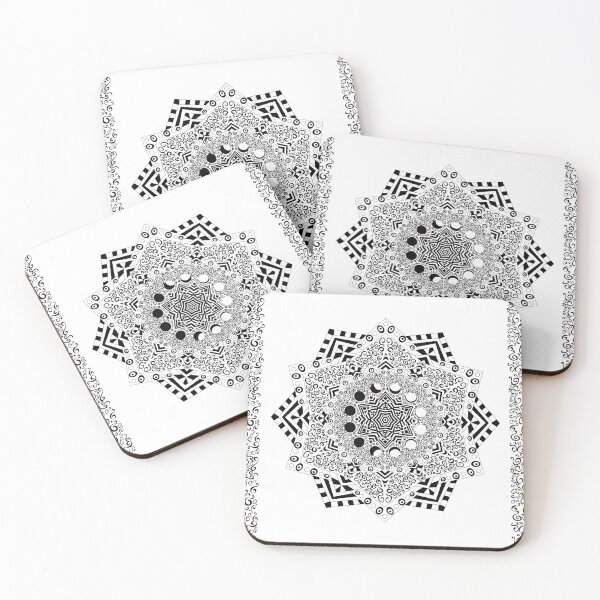 Item preview, Phases of the Moon surrounded by flowerng swirls   designed and sold by YikosCastle.