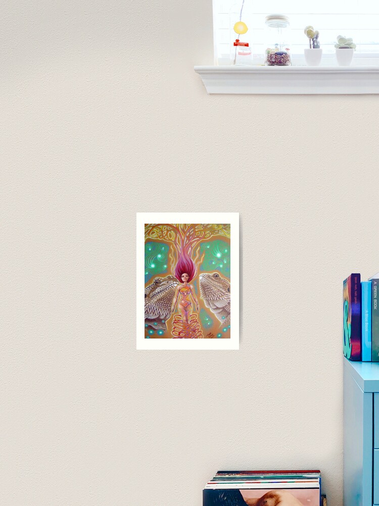 Thumbnail 1 of 3, Art Print, Dragon's Call designed and sold by AngelaDeRiso.