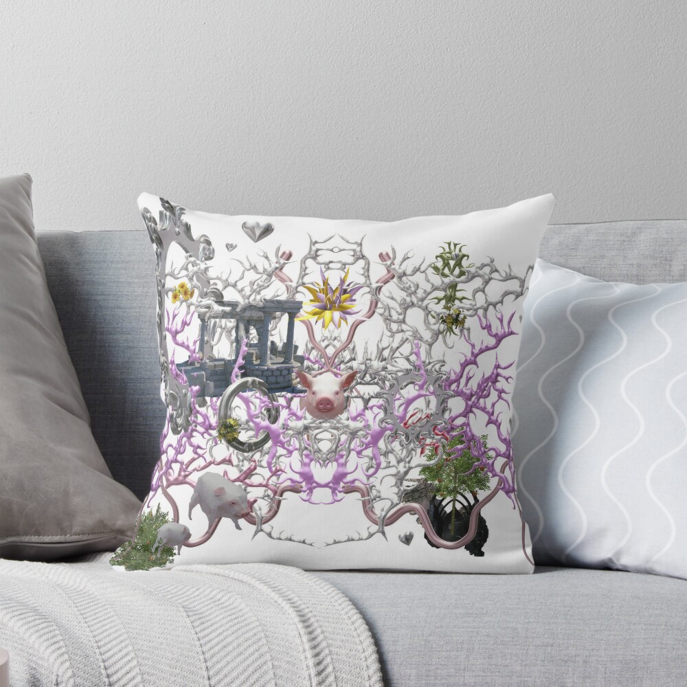 Item preview, Throw Pillow designed and sold by VirtualPigClaw.