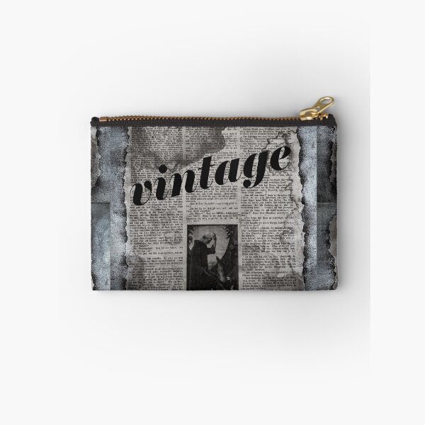 Item preview, abstract art - old newspaper vintage black white designed and sold by AUEROCHSE.