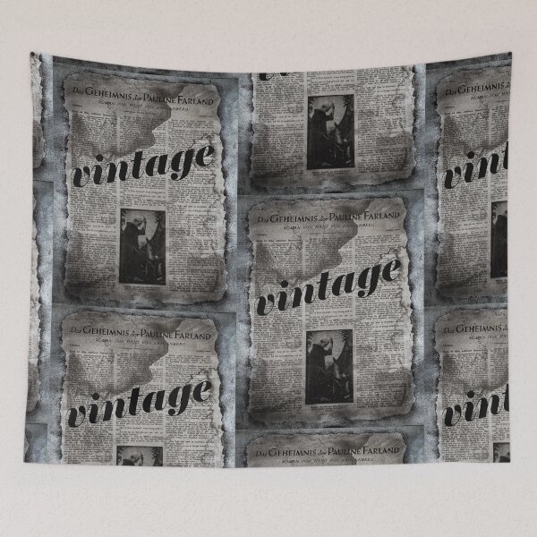Item preview, abstract art - old newspaper vintage black white designed and sold by AUEROCHSE.