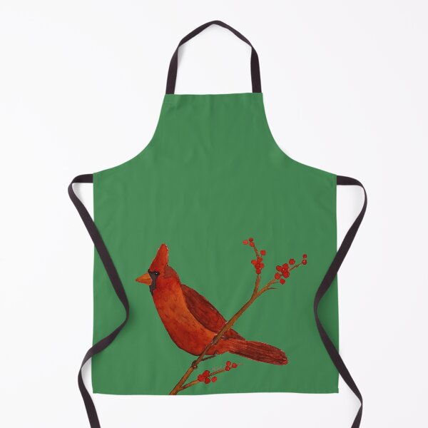 Item preview, Cardinal on a Branch on Green designed and sold by WallaceColor.