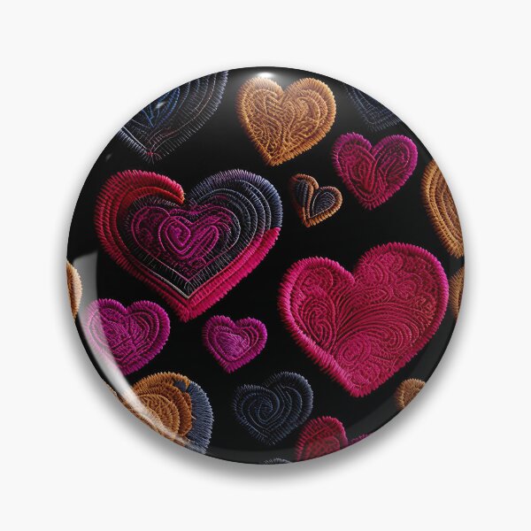 Item preview, Copy of Everyheart golder hearts Embroidered Pattern 22_S40 designed and sold by CreArtorium.