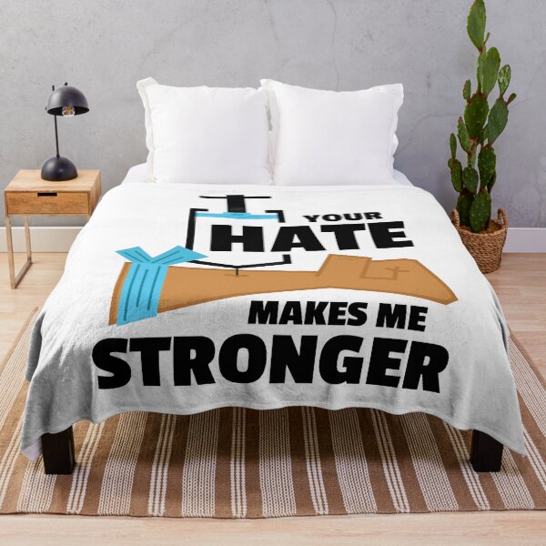 Item preview, Your Hate Makes Me Stronger. Hate Shot In The Arm. Hate Fuel Injection Vaccine Infusion Quote Dark designed and sold by doseofwin.