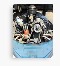 1960 VW Beetle Engine as Art Canvas Print