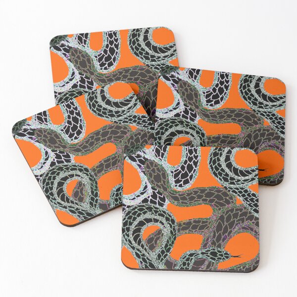 Item preview, Snakes in Orange designed and sold by daizeddesigns.