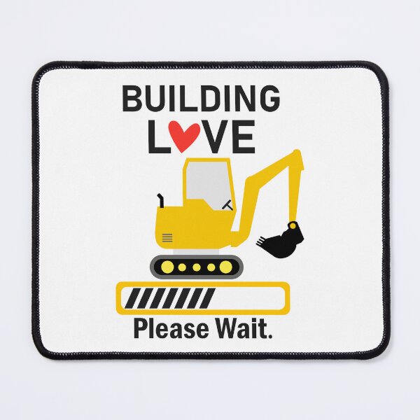 Item preview, Building Love, please wait, Valentine for Girlfriend or Boyfriend designed and sold by Sunnyhova.