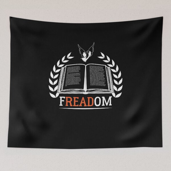Item preview, Freadom banned books week - bookworm and bookaholic  designed and sold by Raiko-art.