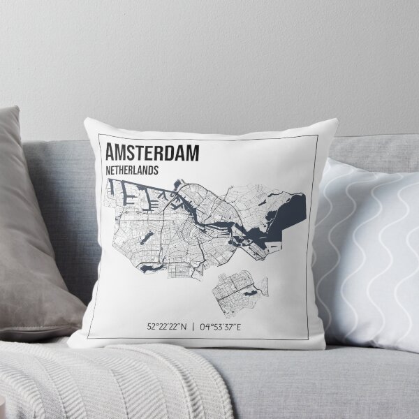 Item preview, Amsterdam - minimalistic map of the capital city of Netherlands designed and sold by jnt1981.