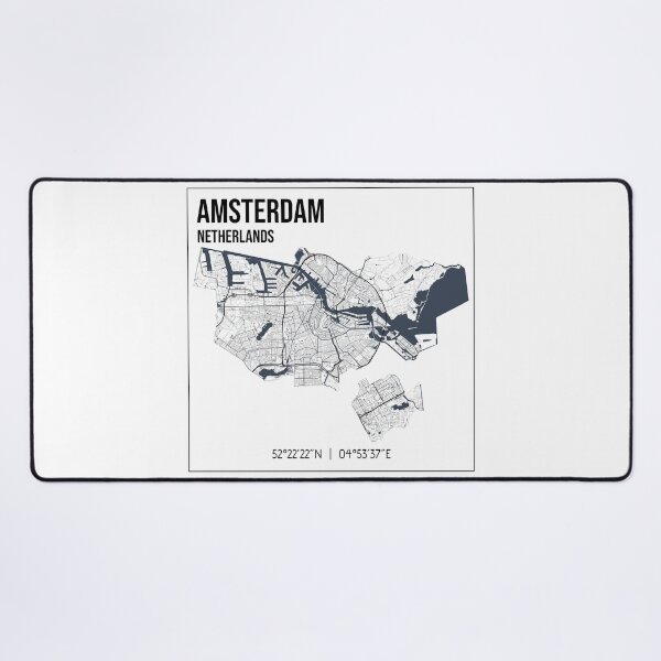 Item preview, Amsterdam - minimalistic map of the capital city of Netherlands designed and sold by jnt1981.