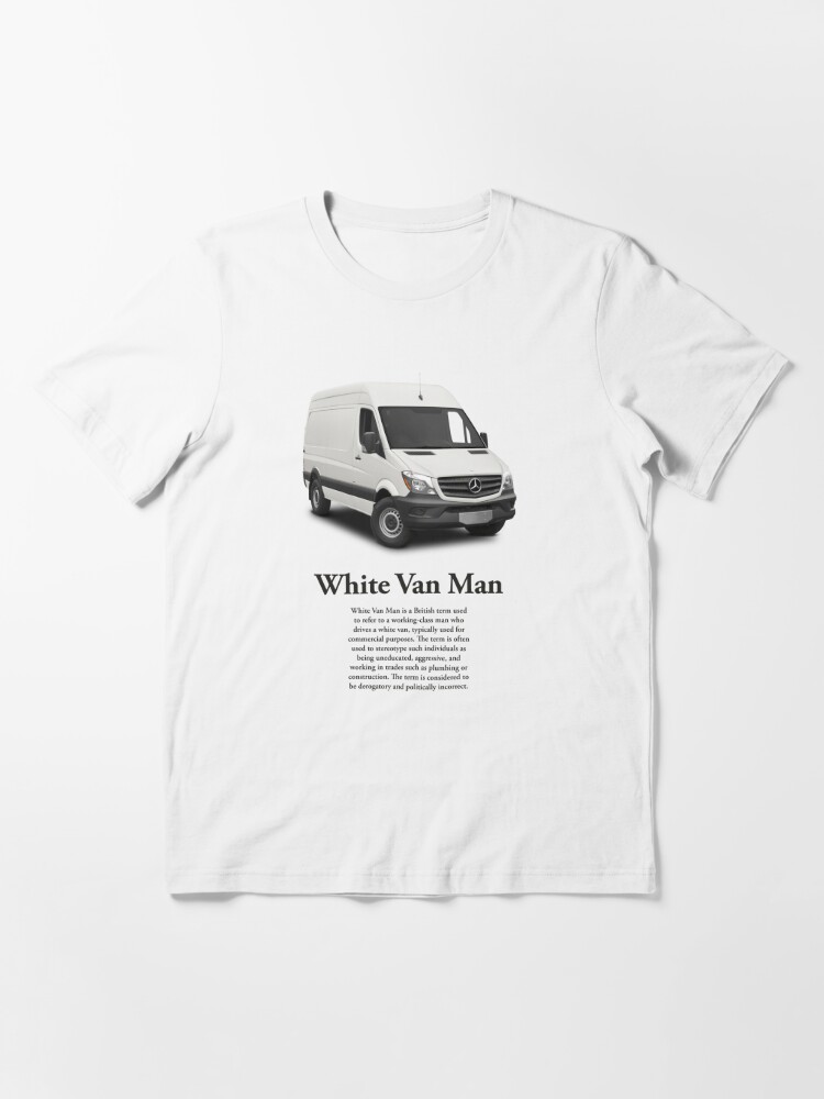 White van on sale man t shirt