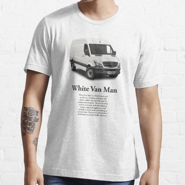 White van on sale man t shirt