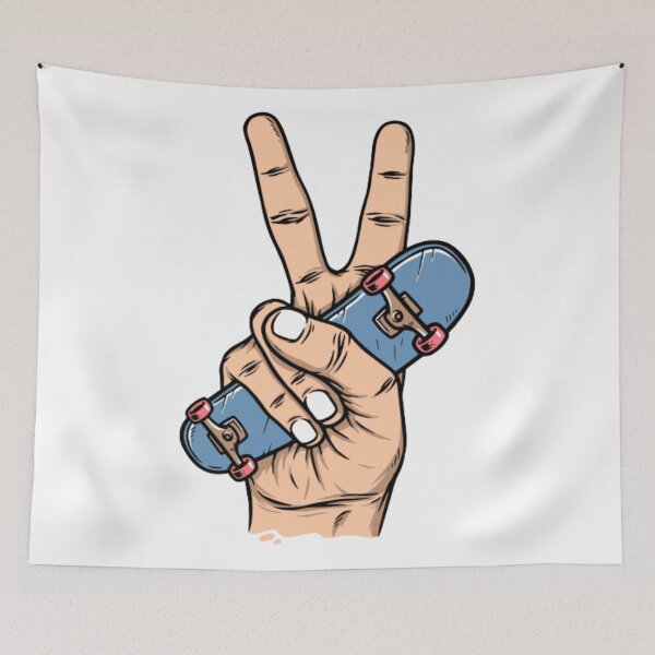 Item preview, Hand Holding Skateboard & Peace Sign designed and sold by Digital-Galore.
