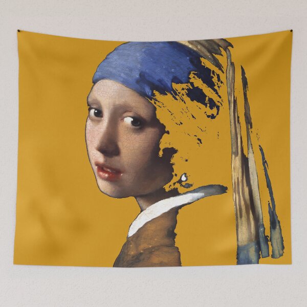 Item preview, Girl With A Pearl Earring - Johannes Vermeer, Style: Baroque designed and sold by TheGuestCat.