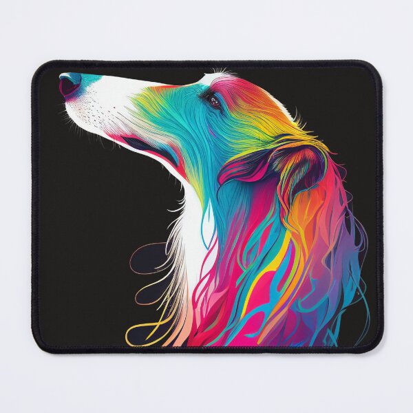 Item preview,  Colorful-Coated Borzoi designed and sold by moroccan-stret.