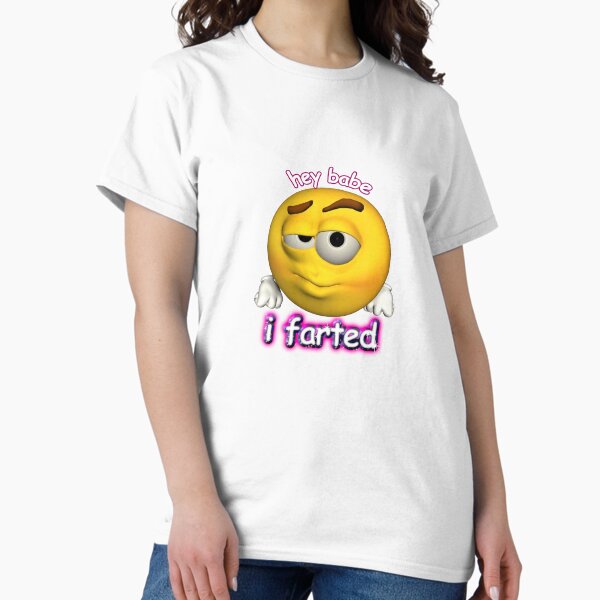 Item preview, hey babe i farted rizz cursed face designed and sold by snazzyseagull.
