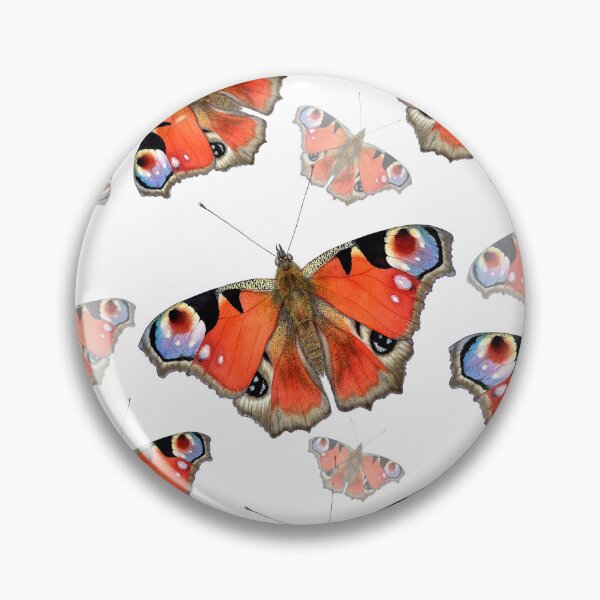 Item preview, Peacock butterfly realistic illustration designed and sold by LiudaLobza.