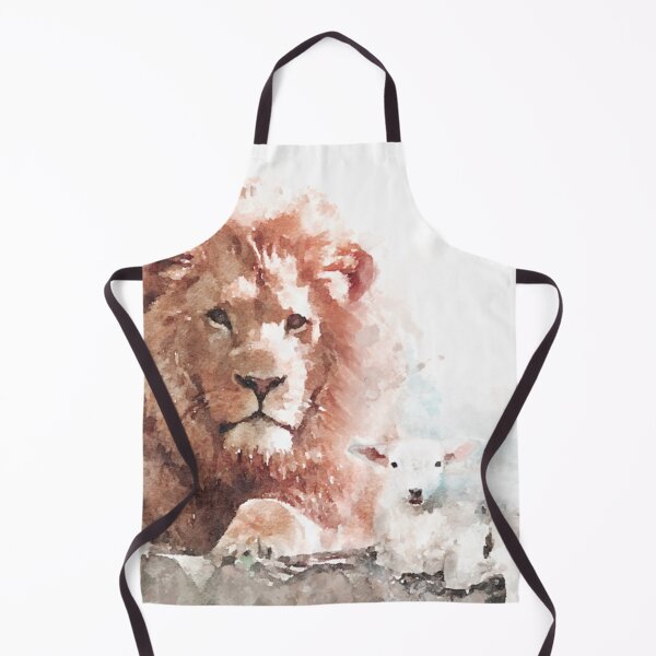 Item preview, lion and lamb designed and sold by LINARAandCO.