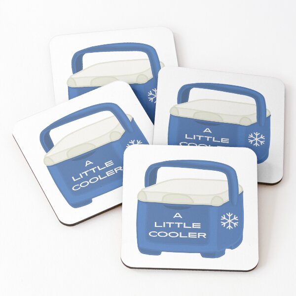Item preview, a blue little cooler designed and sold by indie cottage.
