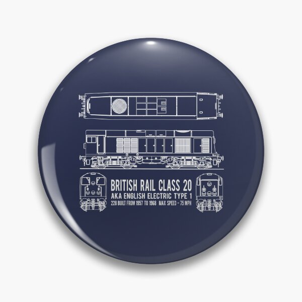 Item preview, British Rail Class 20 English Electric Type 1 Diesel Locomotive Train Blueprint Diagram Gift designed and sold by Maljonic.