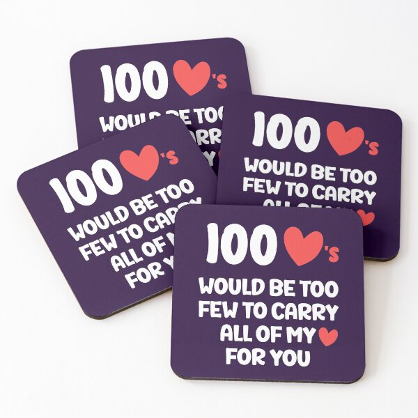 Item preview, 100 hearts, Valentine for Girlfriend or Boyfriend designed and sold by Sunnyhova.