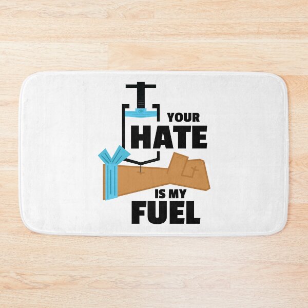Item preview, Your Hate Is My Fuel. Hate Shot In The Arm. Hate Fuel Injection Vaccine Infusion Quote Dark designed and sold by doseofwin.