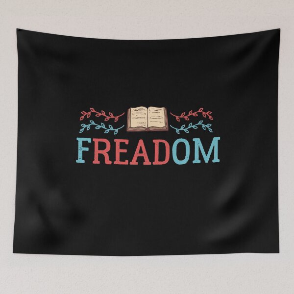 Item preview, Freadom banned books week - bookworm and bookish designed and sold by Raiko-art.