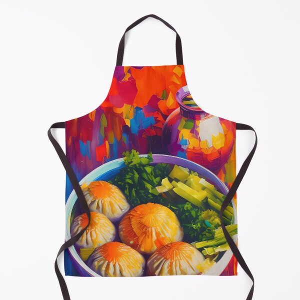 Item preview, Soup with Wontons, Colourful Food Composition designed and sold by FewBits.