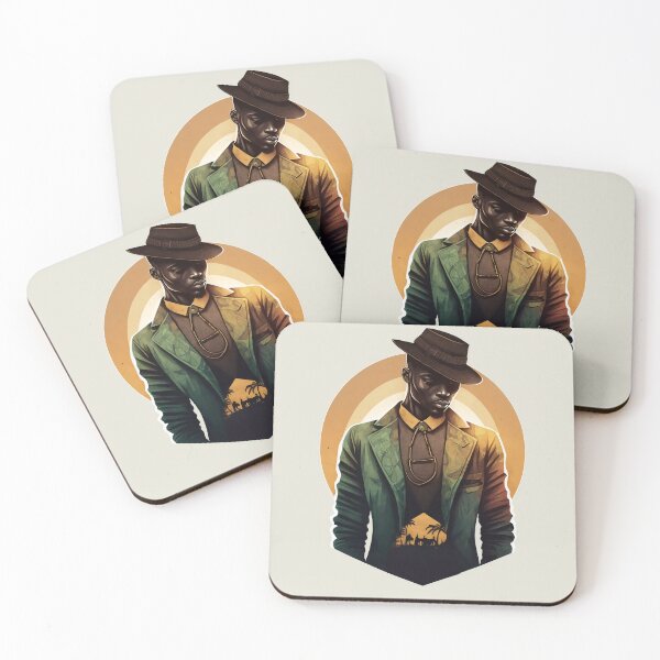 Item preview, Black man wearing a jacket designed and sold by LaVilleNouvelle.