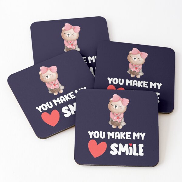Item preview, You make my heart smile, Valentine for Girlfriend or Boyfriend designed and sold by Sunnyhova.