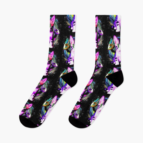Item preview, Kitty Cat Psychic Aesthetics Character with Trippy Mushrooms Disturbing Surreal Digital Painting Art  designed and sold by BluedarkArt.