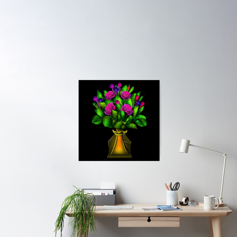 Fantasy Flower Bouquet Poster for Sale by gramizzia