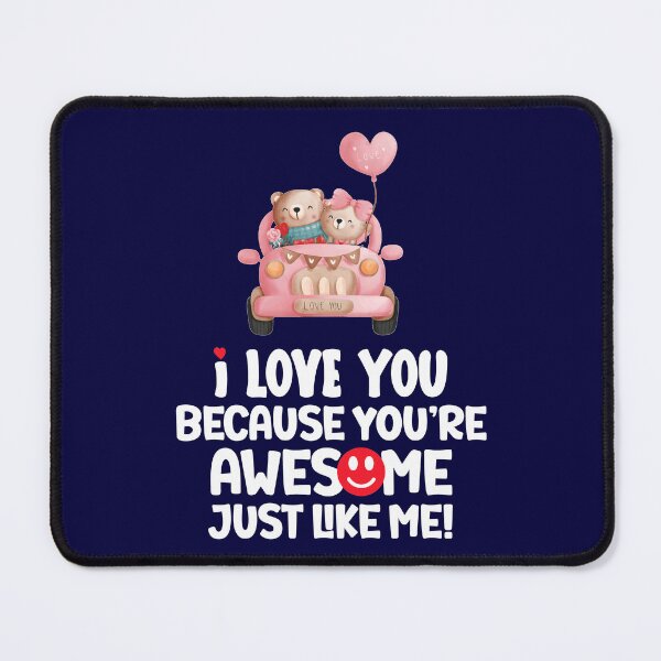 Item preview, Couples Matching Valentine, I love you because you're awesome designed and sold by Sunnyhova.