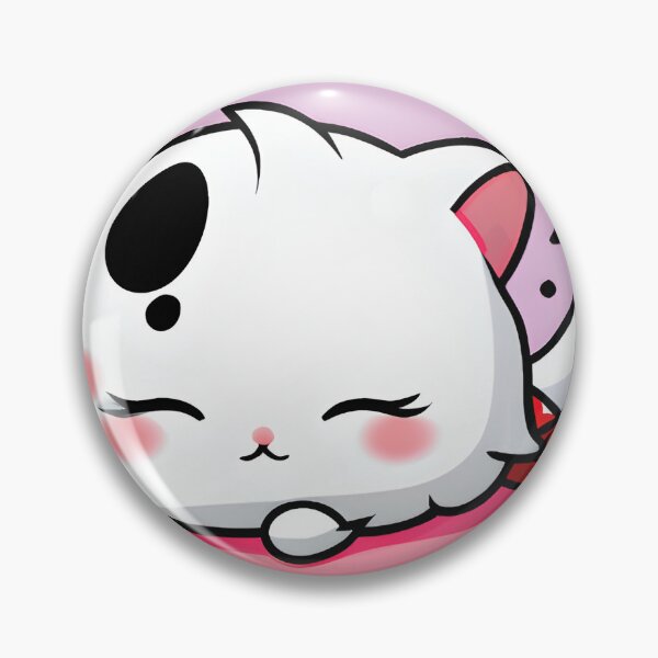 Item preview, Adorable Sleeping Cartoon Kitten designed and sold by Poetic Patterns Studio.