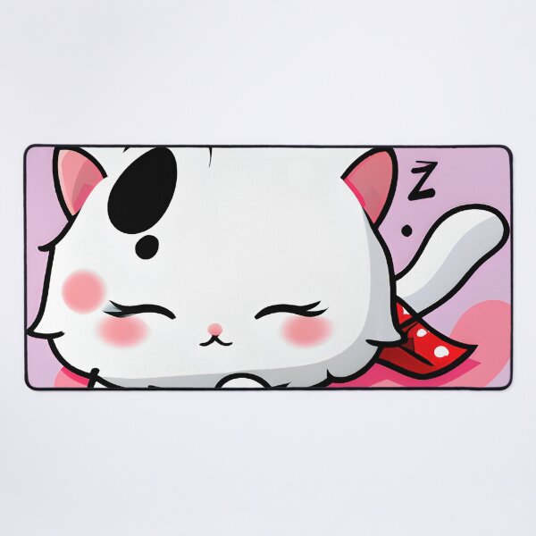 Item preview, Adorable Sleeping Cartoon Kitten designed and sold by Poetic Patterns Studio.