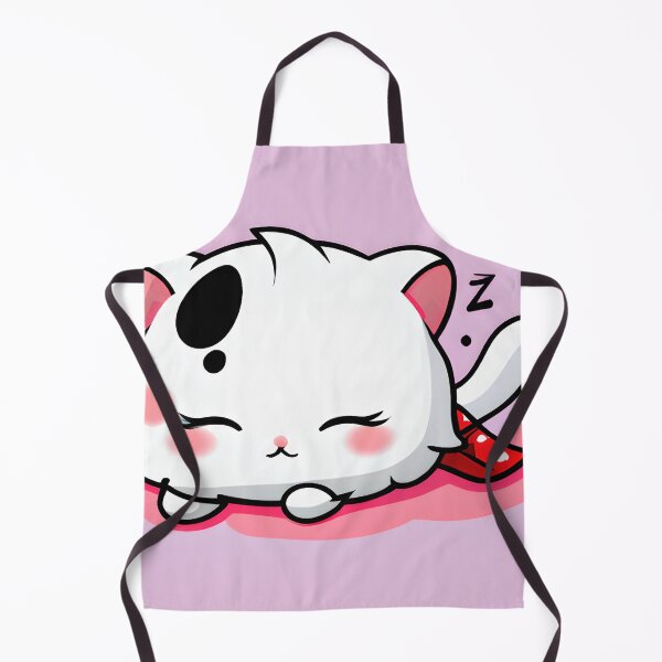 Item preview, Adorable Sleeping Cartoon Kitten designed and sold by Poetic Patterns Studio.
