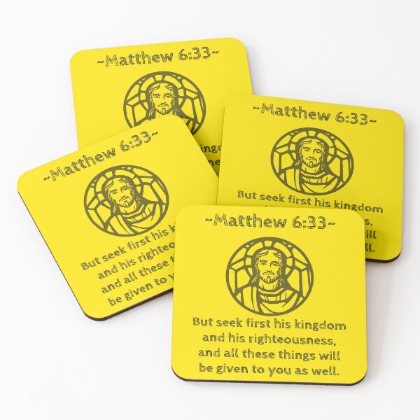 Item preview, Matthew 6:33 But seek first his kingdom and his righteousness, and all these things will be given to you as well. designed and sold by GeoffBeattie.