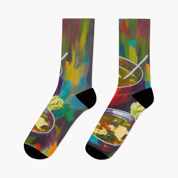 Item preview, Sumo Miso Soup, Colourful Food Composition designed and sold by FewBits.