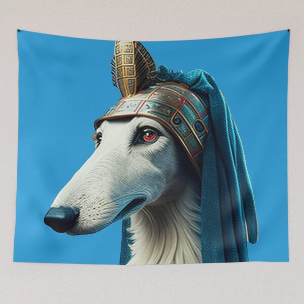 Item preview, cute borzoi dog  designed and sold by moroccan-stret.