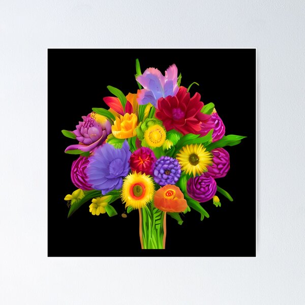 Aperçu de l'œuvre Bouquet de fleurs fantaisie créée et vendue par gramizzia.