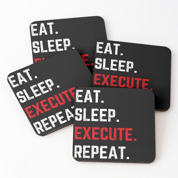 Item preview, Eat Sleep Execute Repeat distressed  designed and sold by KingsManKind.