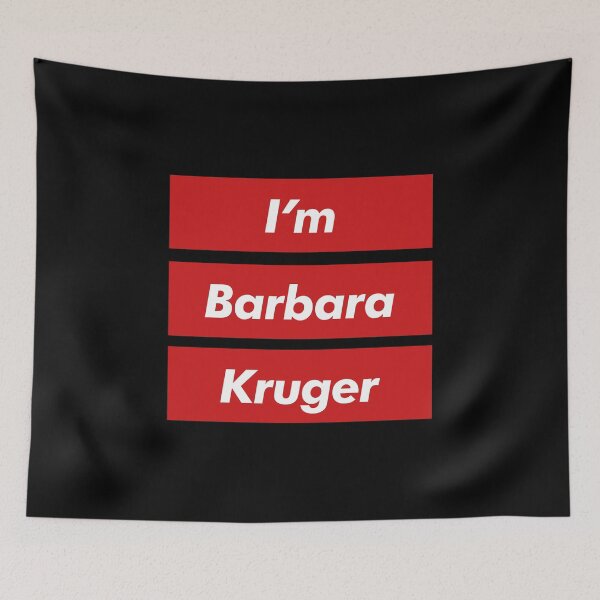 Item preview, Kruger Graphic Art Slogan Text, Bold, Big Text, red and white designed and sold by MajicArts.