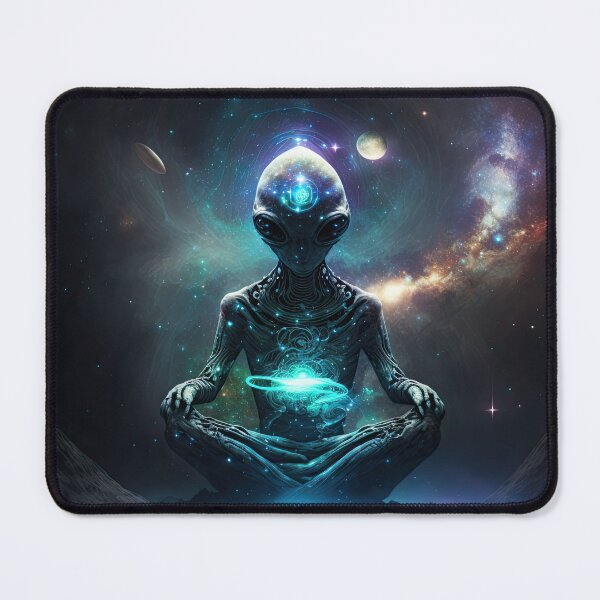 Item preview, Meditating Alien designed and sold by AiCollection.