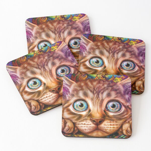 Item preview, Whimsical cat designed and sold by ZenDoodle.