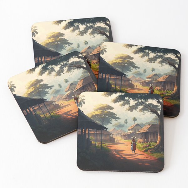 Item preview, African village designed and sold by LaVilleNouvelle.