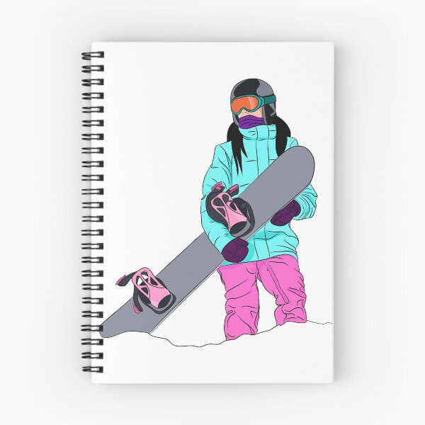 Item preview, Snowboardig girl black hair designed and sold by TorriPhoto.