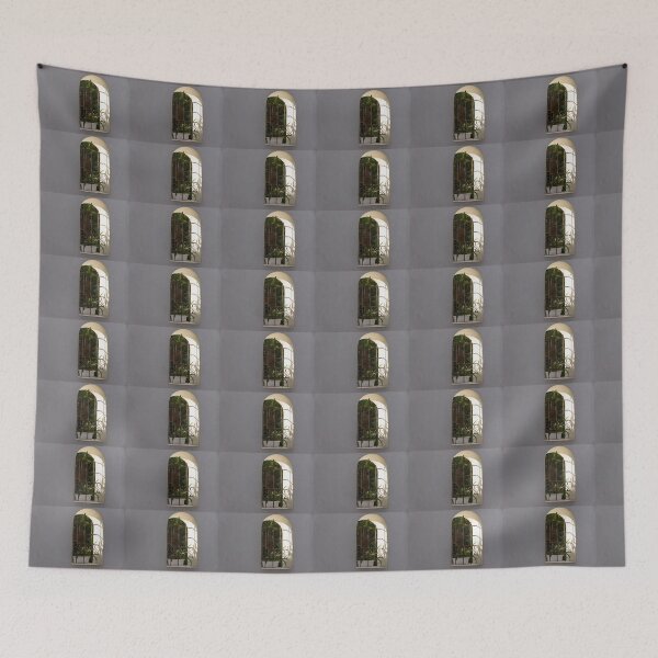 Item preview, Peeking Through the Garden Fence Window - Geometric Bars and Shadows designed and sold by Georgia Mizuleva.