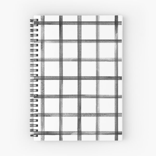 Item preview, Watercolor stripe plaid seamless pattern. Black stripes on white background designed and sold by olgersart.