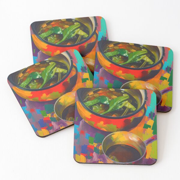 Item preview, Hot Pot, Colourful Food Composition designed and sold by FewBits.